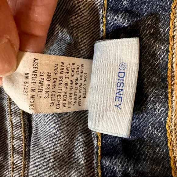 Vintage Disney Blue Denim Skirt with Mickey Embroidery Size XS - Picture 8 of 12